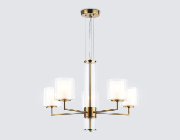 LH56011_mode1_1 LH56011/5 BS/FR латунь/белый матовый E14*5 max 40W D640*1260