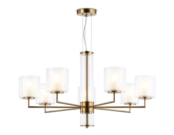 LH56013 LH56013/7 BS/FR латунь/белый матовый E14*7 max 40W D790*1260