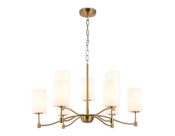 LH56054 LH56054/6+3 BS/FR латунь/белый матовый E14*9 max 40W D765*1060