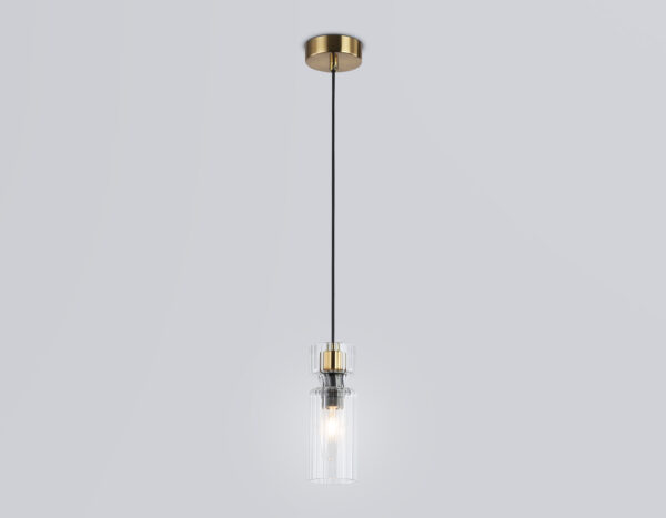 LH56111_mode1 LH56111 BK/BS/CL черный/латунь/прозрачный E14 max 40W D65*1500