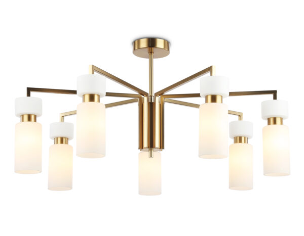 LH56126 LH56126/7 BS/FR латунь/белый матовый E14*7 max 40W D705*350