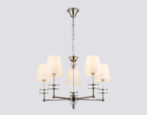 LH71001_mode1 LH71001/5 BN/WH никель/белый E14*5 max 40W D670*1130