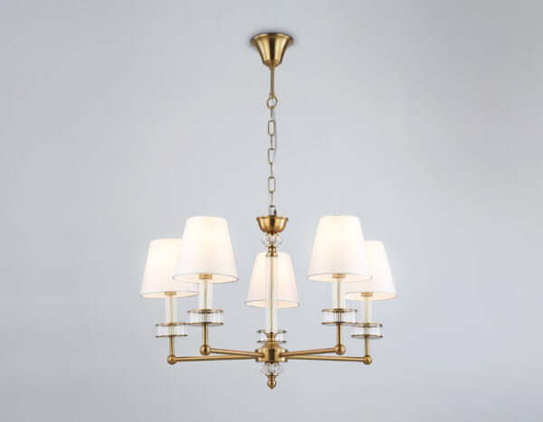 LH71021_mode1_1 LH71021/5 BS/WH латунь/белый E14*5 max 40W D670*1130