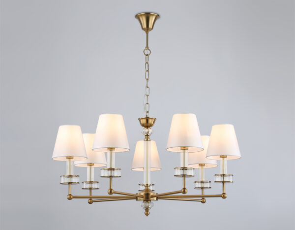 LH71023_mode1_1 LH71023/7 BS/WH латунь/белый E14*7 max 40W D820*1130