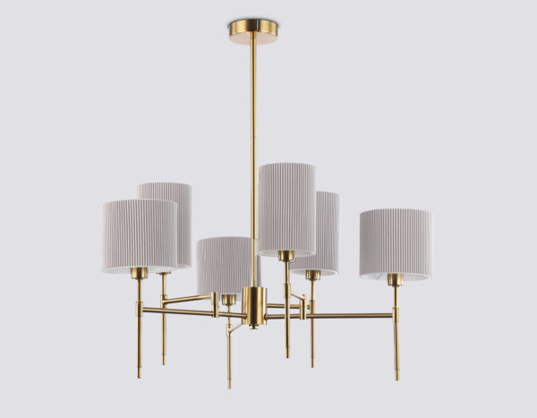 LH72381_mode2 LH72381/6 BS/GR латунь/серый E14*6 max 40W D690*705