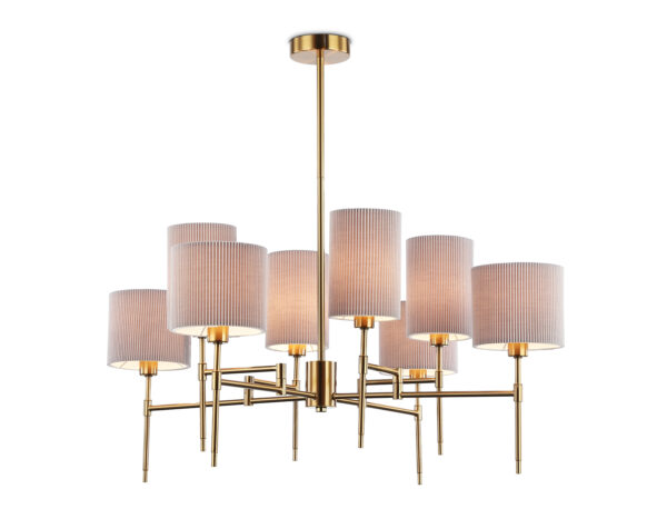 LH72383 LH72383/8 BS/GR латунь/серый E14*8 max 40W D810*705