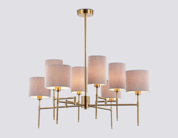 LH72383_mode1 LH72383/8 BS/GR латунь/серый E14*8 max 40W D810*705