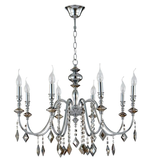 MERCEDES_SP8_CHROME Люстра Crystal Lux MERCEDES SP8 CHROME/SMOKE