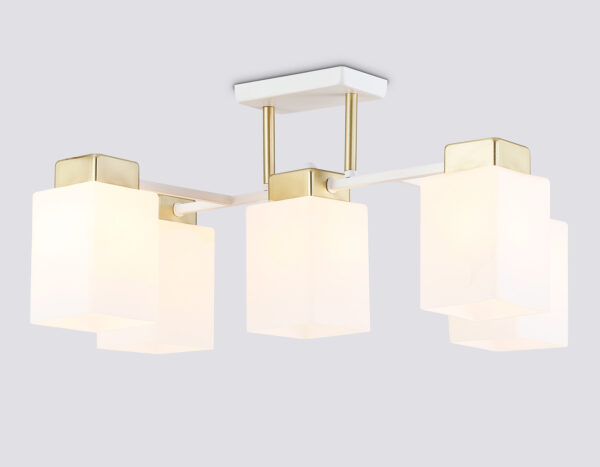 TR303047_mode1 TR303047/5 WH/GD белый/золото E27/5 max 60W 540*480*270