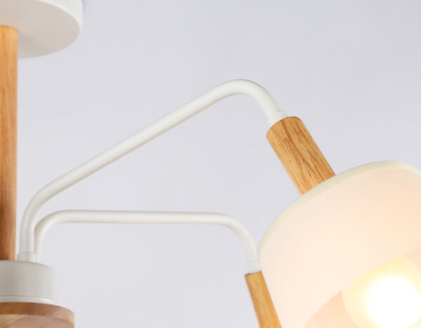 TR4738_macro1 TR4738/5 WH/LW белый/светлое дерево E27/5 max 40W D760*350