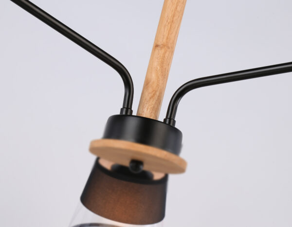 TR4740_macro TR4740/3 BK/LW черный/светлое дерево E27/3 max 40W D760*350