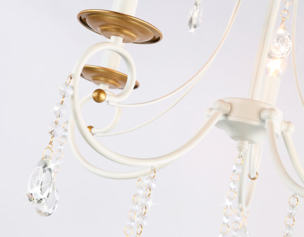 TR4916_macro1 TR4916/5 WH/GD белый/золото E14/5 max 40W D550*860