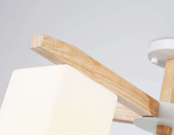 TR83118_macro1 TR83118/5 WH/LW белый/светлое дерево E27/5 max 40W D700*325