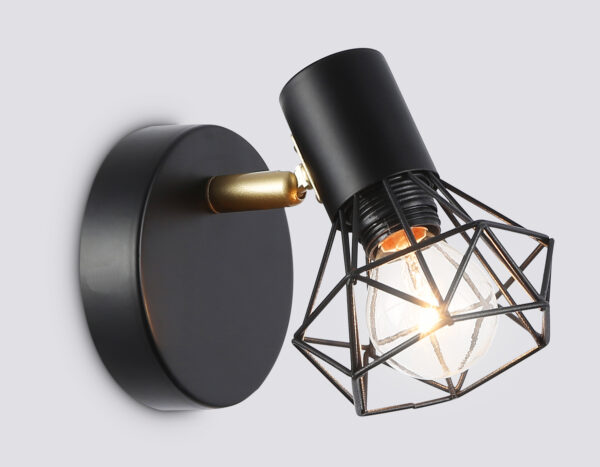 TR8655_mode1 TR8655 BK/GD черный/золото E14 max 60W 170*100*140