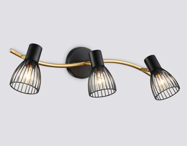 TR8661_mode1 TR8661/3 BK/GD черный/золото E14/3 max 60W 550*100*170