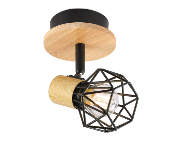 TR8751 TR8751 BK/WD черный/дерево IP20 E27 D115*175