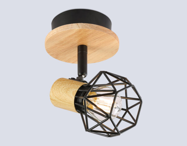 TR8751_mode1 TR8751 BK/WD черный/дерево IP20 E27 D115*175