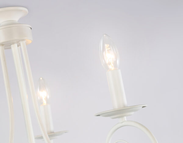 TR9605_macro1 TR9605/3 WH белый E14/3 max 40W D560*650