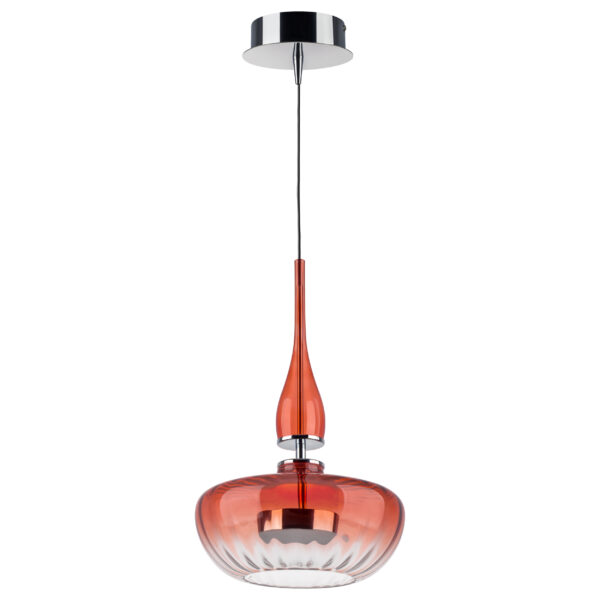 a65a483a014511ee813fc81f66f678b0_ed9d33199ffb11ee8145c81f66f678b0 804402 Люстра ASTRA LED 12W 580LM ХРОМ/КРАСНЫЙ 3000K