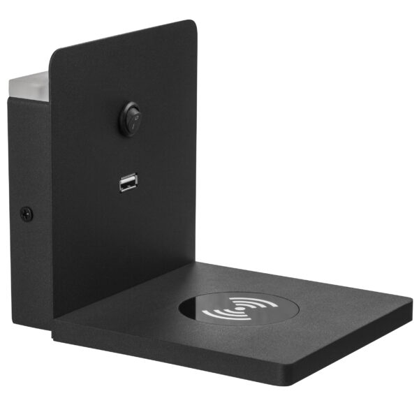 aaf0cb84004b11ee813fc81f66f678b0_cb46c609f69c11ee8146c81f66f678b0 808517 Бра MURO 3W LED 240LM ЧЕРНЫЙ 3000K