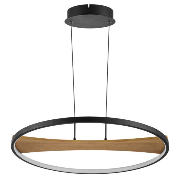 b0163cbb005211ee813fc81f66f678b0_fc875b41ca4711ee8145c81f66f678b0 723127 Люстра LODI LED 36W 2880LM ЧЕРНЫЙ/ДЕРЕВО 3000K