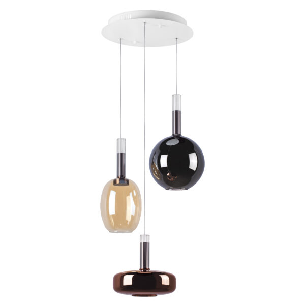 c4b9b9ca1c1a11ef80c0c81f66f678af_a6a40b68825111ef80c0c81f66f678af 792139 Люстра DISCO 3x6W LED 600LM 120G БЕЛЫЙ/МУЛЬТИКОЛОР 3000К