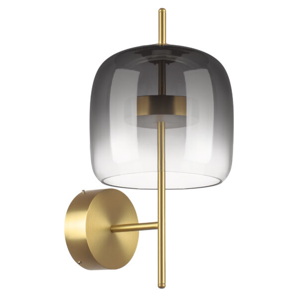 da81a115012611ee813fc81f66f678b0_cc59dc99b13211ee8145c81f66f678b0 804618 Бра CUPOLA LED 9W 450LM ЗОЛОТО/ДЫМЧАТЫЙ 3000K