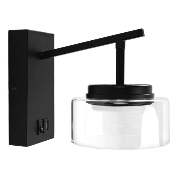 e0119777259e11f080c0c81f66f678af_5ba8af80b3ce11f080c4c81f66f678af 740627 Бра FICO II 1х12W GX53 ЧЕРНЫЙ/ПРОЗРАЧНЫЙ