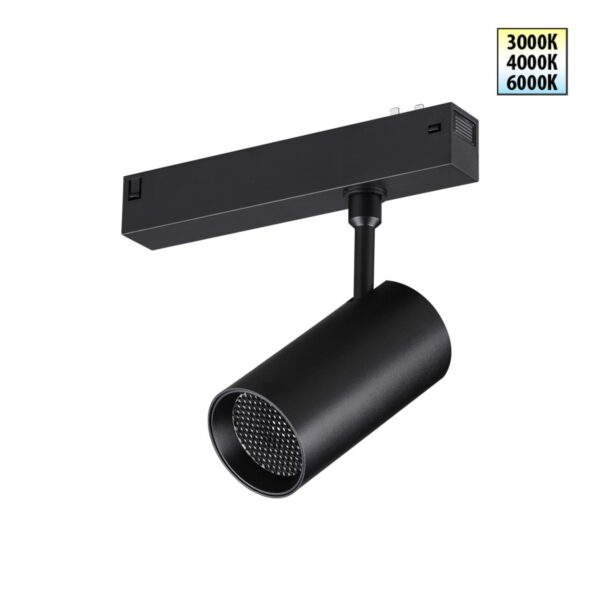 146e6bb57cfb76799462dc41bfb385da 359958 PORT NT25 220 черный Трековый светильник с переключ. цв. темпер. IP20 LED 3000К4000К6000К 18W 90-240V VECTOR