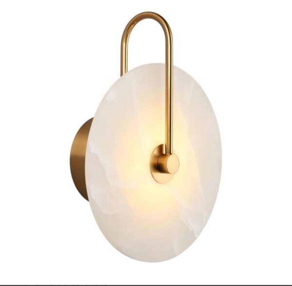 1585.970 Настенный светильник Belfast Ravenhill 6084-20 BR MB Латунь / Камень