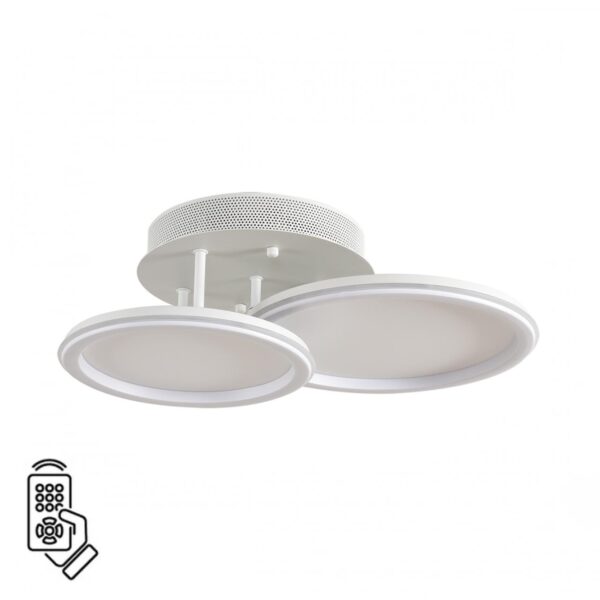 23eb6b98bb1c2c0244944244006d708b 8380/45CL LEDIO LN26 000 белый, металл/акрил Умная люстра потолочная с ПДУ и голосовым управлением LED 45W 3000-6500К 220V ALIS SMART