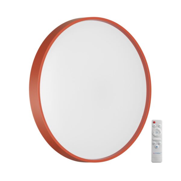 257ba8a16928dcbdb745f56f50f35400 7744/DL COLOR SN 127 Светильник светодиодный потолочный пластик/белый/красный LED 48Вт 3000-6000К D380 IP43 пульт ДУ MAVIC