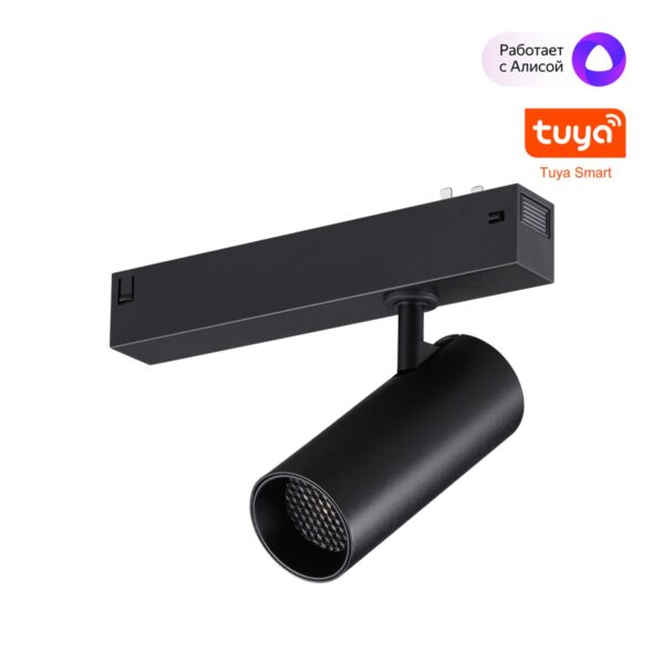 2f632364e077a5c301fcbbae9f8d8ad2 359957 PORT NT25 222 черный Трековый св-к диммир. со сменой цв.температуры, пульт ДУ/Tuya Smart Life IP20 LED 12W 3000-6000K 90-240V VECTOR