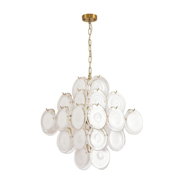 47d1063519b524e3bf49a27e8a7b7291 8320/8 MODERNI LN26 137 латунь/белый, металл/стекло Люстра E14 8*40W 220V CHIPSY