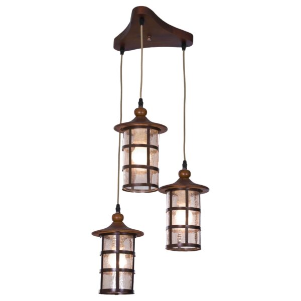 4ilzullfkqag5ue6hfk513m0e8t64apn-1 588-706-03 VELANTE Деревянный стиль светильник подвесной, E27, 3x60W