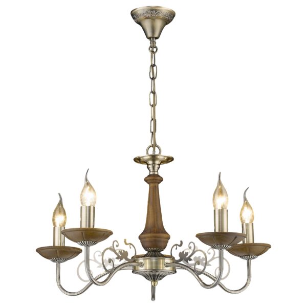 5m2lh2k28r7l1186hpg7la0icpyjboac 307-503-05 VELANTE Классический стиль светильник подвесной, E14, 5x60W