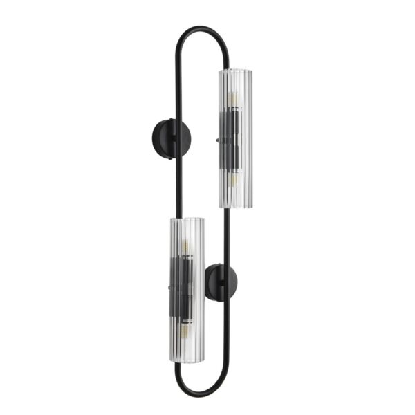 63324f52273c70b42233ad21bc04b8f6 6561/4W SUSPENTIONI LN26 284 черный/прозрачный, металл/стекло Бра G9 4*20W 220V TORONTO