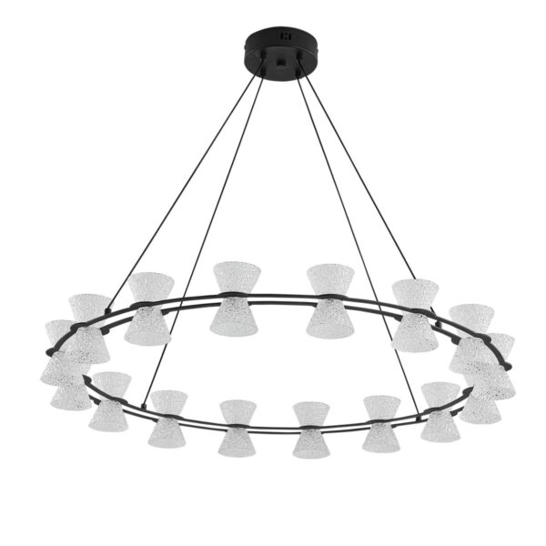 848ee061167232d769ca734cbe918d51 8341/54L LEDIO LN26 228 черный/прозрачный металл/акрил Люстра подвесная LED 54W 3000K 220V VINORA