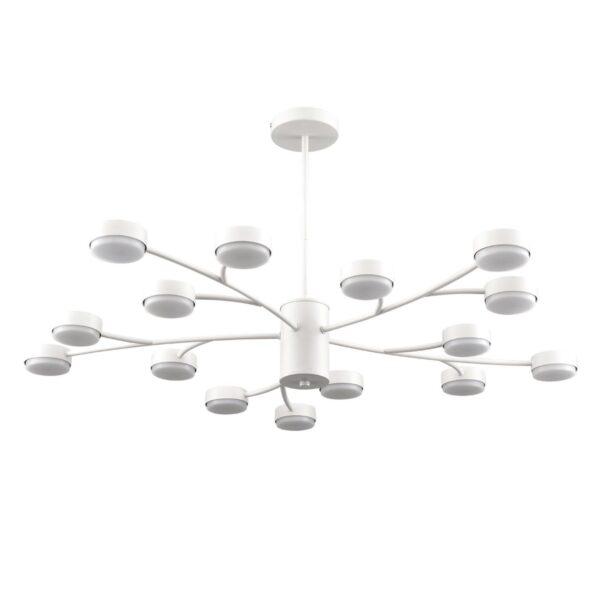 8bc933084bace0faa3ae6621259376ca 8265/15 COMFI LN26 233 металл/металл белый/белый Люстра GX53 LED 15*7W 220V TORINA