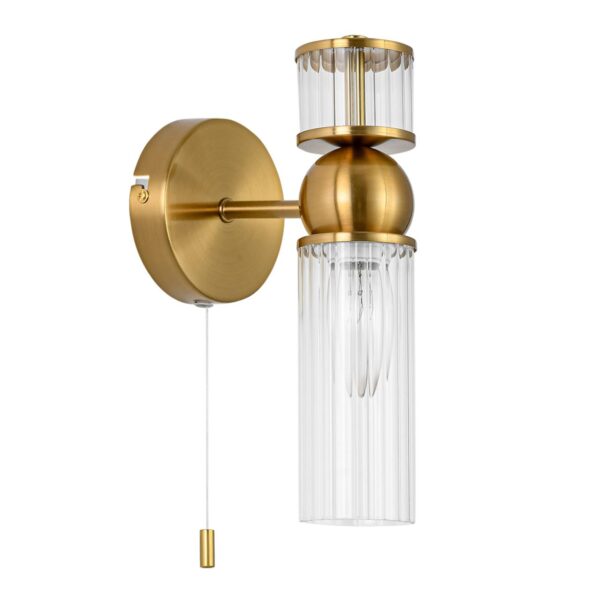 910687b814f5f37867cdf2c115d67a87 8276/1W MODERNI LN26 161 латунь/прозрачный, металл/стекло Бра Е14 1*40W 220V DENVER