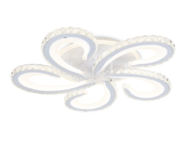 - купить на сайте Люстры Торг 1230605 FA1703/5 WH/CH белый/хром 149W 3000K-6400K 540*540*90 (ПДУ РАДИО 2.4G)