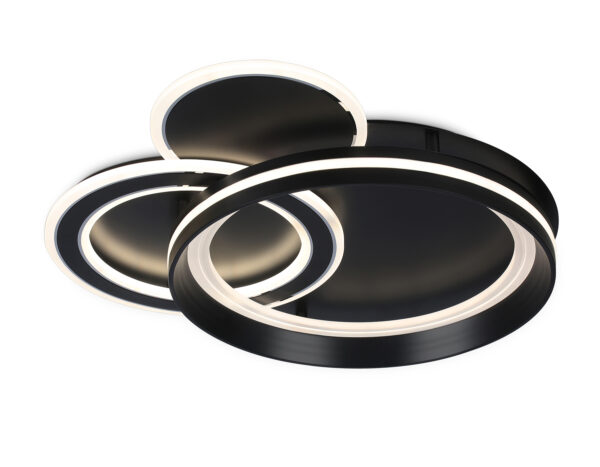 - купить на сайте Люстры Торг 1232390 FA8515/3 BK черный 143W 3000K-6400K 500*500*80 (ПДУ РАДИО 2.4G)