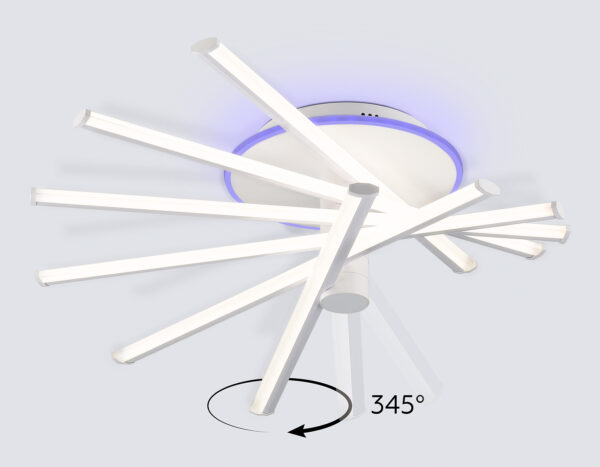 FL6231_mode0 FL6231 WH белый 88W 3000K-6400K+RGB 605*605*200 (ПДУ ИК)
