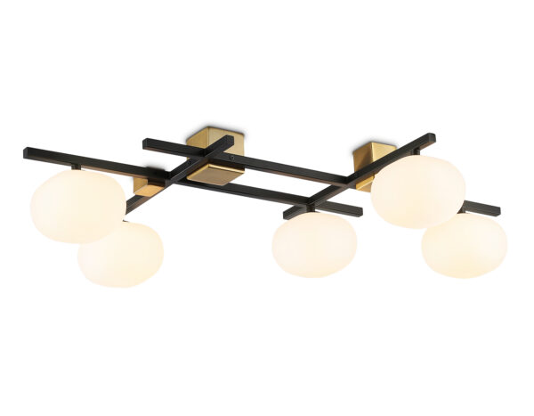 LH51015-2 LH51015/5 BK/BS/FR черный/латунь/белый матовый G9*5 max 28W 800*560*170