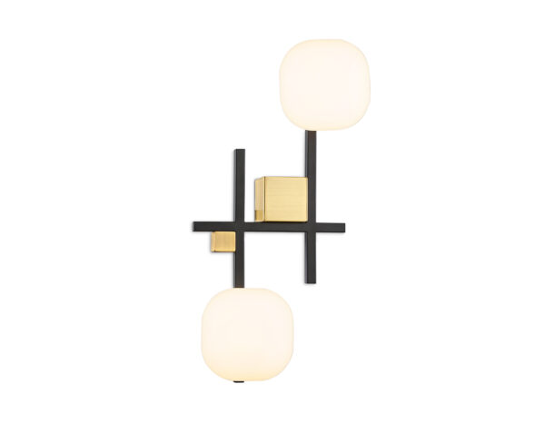 LH51019-2 LH51019/2 BK/BS/FR черный/латунь/белый матовый G9*2 max 28W 230*170*480