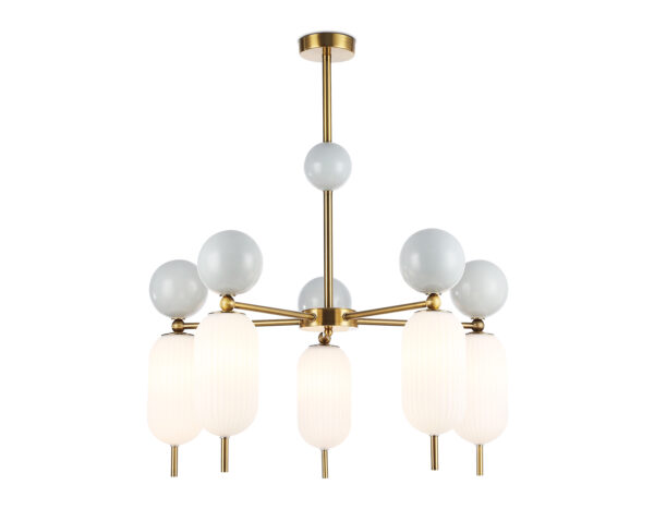 LH53104-2 LH53104/5 BS/GR/FR латунь/серый/белый матовый G9*5 max 28W D650*750