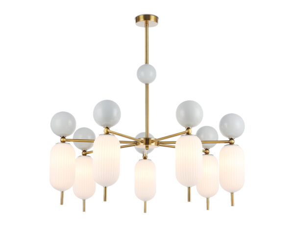 LH53106-2 LH53106/7 BS/GR/FR латунь/серый/белый матовый G9*7 max 28W D800*800