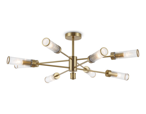 LH55162-2 LH55162/8 BS/CL латунь/прозрачный E14/8 max 40W D930*330