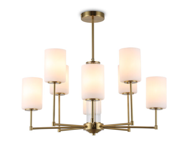 LH56217-2 LH56217/8 BS/FR латунь/белый матовый E27/8 max 60W D700*600