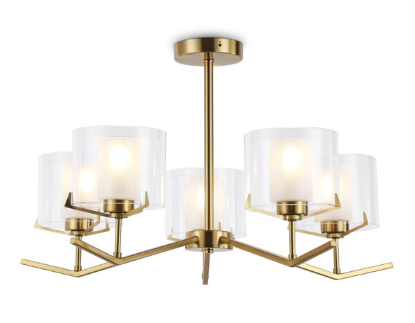 LH57007-3 LH57007/5 BS/FR латунь/белый матовый E14/5 max 40W D690*390